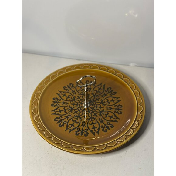 VTG Homer Loughlin Castilian Dinnerware By Coventry Round Serving Plate Decor - Picture 2 of 6